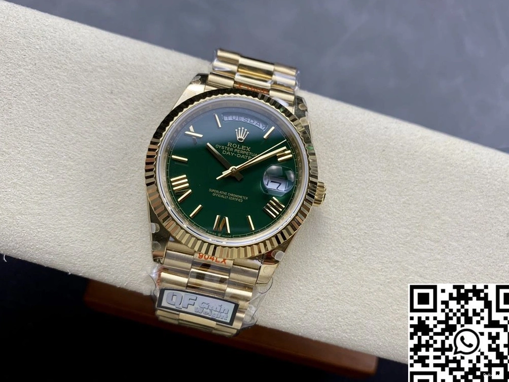 QF Dial Green Rolex Factory M228238-0061 Day Steel Tungsten v5 Date 0405